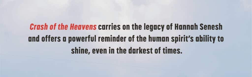 Inspirational quote about human resilience and legacy.